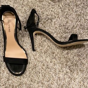Call it Spring Black Sandal Heel